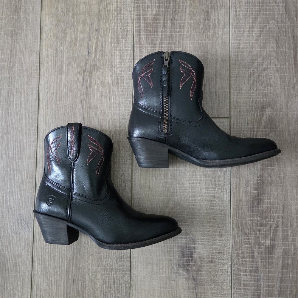 Ariat Black Western Ankle Booties - Picture 2 of 7